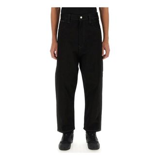 Junya Watanabe Straight Jeans, male, Black, Size: M Trousers