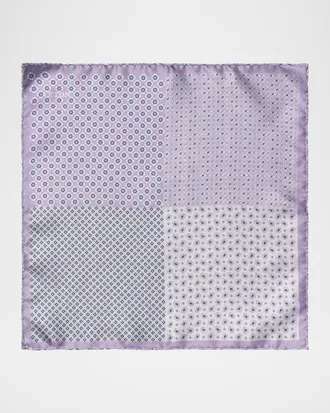 Eton Men & apos;s Four-Sided Silk Pocket Square