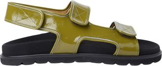 Reike Nen Piping Velcro Mould Sandalen - Dames - Sandalen - Groen - 36 EU - Leer - Schoenen