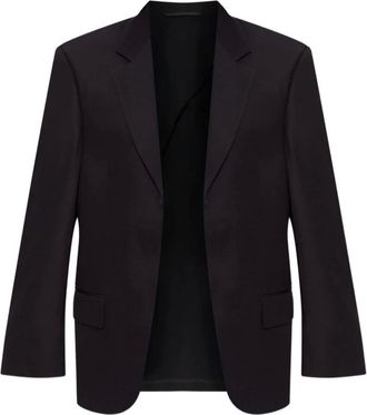 Balenciaga Jassen, Dames, Zwart, M, Nylon, Zwarte Zijde & Nylon Jas