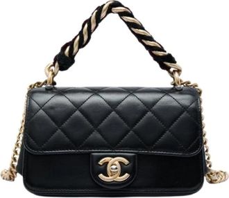 Chanel Pre-owned Quilted Satchel - Dames - Vintage Handtas - Zwart - ONE Size - Vintage
