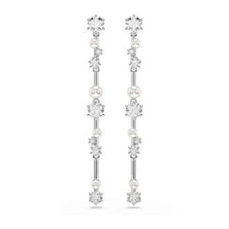Swarovski Tijdloze Oorbellen voor Volwassenen - Dames - Oorbellen - Grijs - ONE Size - Accessoires