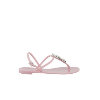 Casadei Flat Sandals, female, Pink, Size: 10 US Jelly Sandals