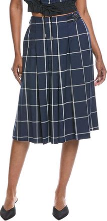 SIMKHAI Simkhai Coryn Pleated Midi Skirt