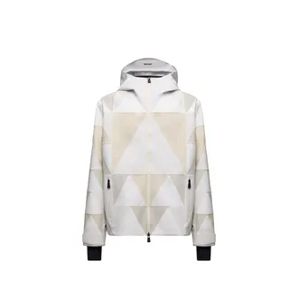 Moncler Moncler Valserine Gore-tex Laminate Patchwork Ski Jacket, Men, White, Size: 2
