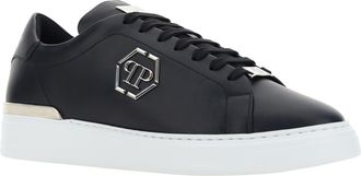 Philipp Plein Mens Hexagon Low Top Sneakers Black