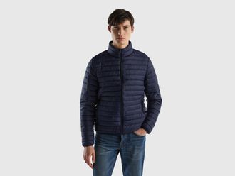 Benetton Steppjacke, Herren, Gr. M, blau (marine), Web, Obermaterial: 100% Nylon. Futter: 100% Nylon. Wattierung: 100% Polyester, UNITED COLORS OF BENETTON, un