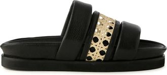 MISCI Sandali Carriola in pelle - Nero