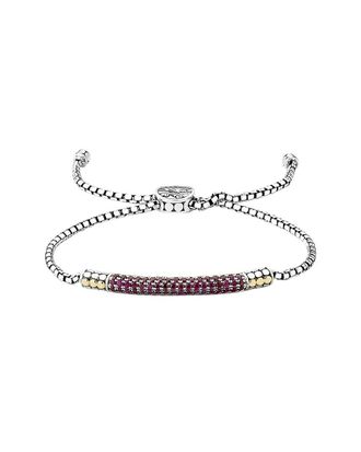 Samuel B. 18K & Silver 1.41 Ct. Tw. Ruby Bracelet