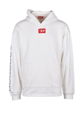 Diesel Hoodie Sweatshirt - White