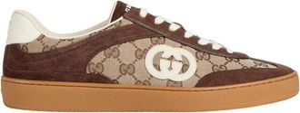Gucci G75 Sneakers In Dark Brown Suede, Brand Size 13 ( US Size 13.5 )