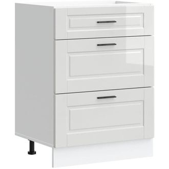 vidaXL Armario Bajo De Cocina porto De Madera De Ingenier&iacute;a Blanco Brillante Vidaxl
