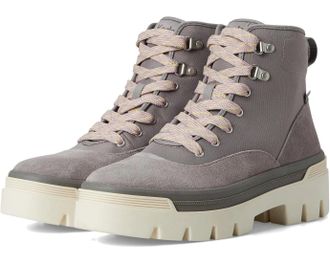 Keds Womens Keds Soho Boots Gray Suede Round Toe Lug Sole Ankle Platform HAWK1964