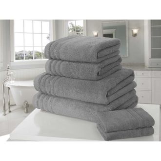 Lewis's So Soft Zero Twist Towel Range - Charcoal - Bath Sheet | TJ Hughes