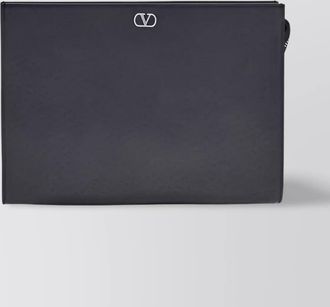 Valentino Garavani iconic grained leather clutch bag