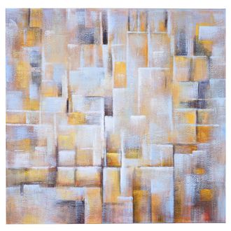 Hhg Hhg - Non Utilizzato] Dipinto A Mano Pittura Ad Olio Su Tela 100x100cm Cubi