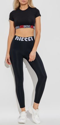Diesel Short T-shirt IRMA-D-CORE, Womens, Black