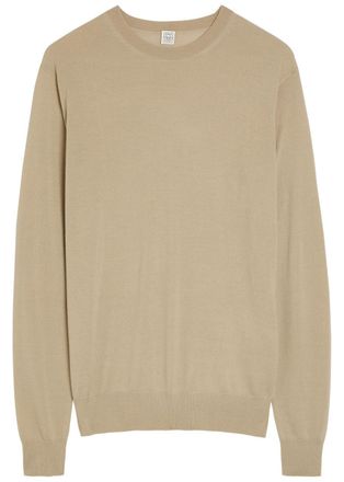 Toteme Wool and Silk-blend Jumper - Beige - Xxs (UK4 / Xxs)
