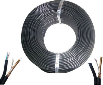 Trade Shop Trade Shop - 200 Metri Matassa Cavo Video Coassiale Rg59+2c + Alimentazione 2 Fili Telecamere