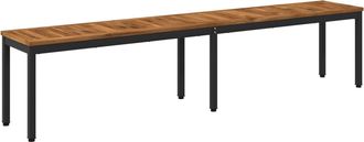 vidaXL Banco De Jard&iacute;n 201 X 35 X 45 Cm Madera De Acacia S&oacute;lida Vidaxl