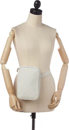 Louis Vuitton Pre-owned Womens Belt Bag Monogram - White Leather - One Size