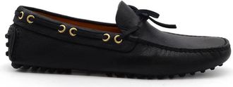 Car Shoe Blauwe leren mocassin platte schoenen - Heren - Bootschoenen - Blauw - 40 EU - Schoenen