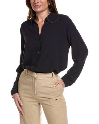 Eileen Fisher Eileen Fisher Classic Collar Easy Silk Shirt