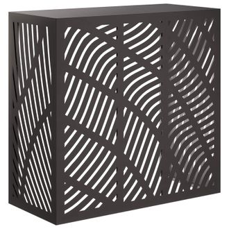 vidaXL Copertura Per Condizionatore DAria Nero 110 X 50 X 105 Cm Vidaxl