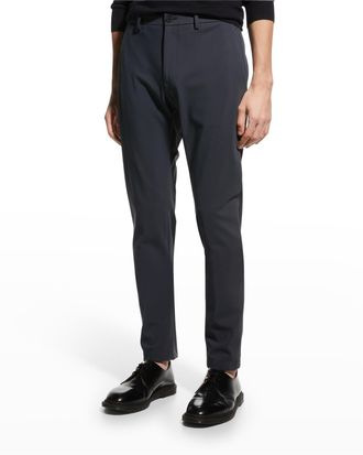 Theory Mens Zaine Precision Ponte Slim-Straight Chino-Style Pants
