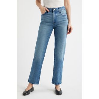 Madewell The Longline Straight Leg Jeans in Pickett Wash at Nordstrom, Size 33