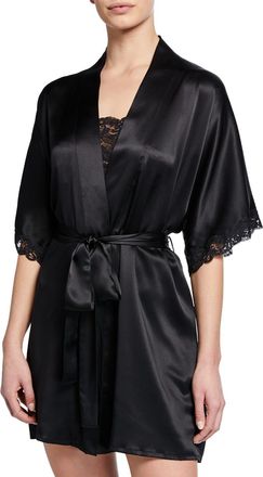 Christine Lingerie Bijoux Short Silk Robe