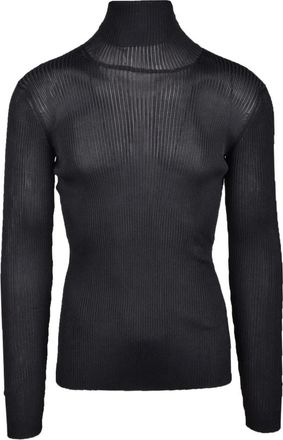 Off-white Polyester Stijlvolle Top - Heren - Coltruien - Zwart - S - Polyester - Truien & Vesten