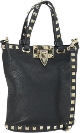 Valentino Pre-owned Bucket Bag - Dames - Vintage Tas - Zwart - ONE Size - Leer - Vintage