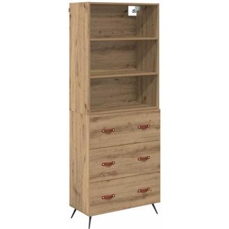 vidaXL Highboard Artisan Oak 69.5 x 34 x 180 cm Engineered Wood vidaXL
