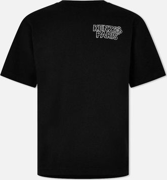 Kenzo Mens Mens Black Kenzo Constellation Embellished T-Shirt - Size: 44