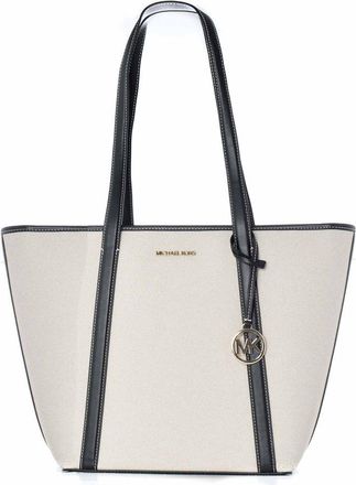 Michael Kors White Canvas Tote Womens Bag