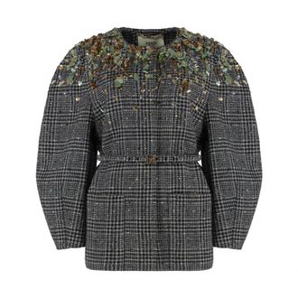 Fendi Blouson - Dames - Jassen - Grijs - Maat: 2XS Katoen