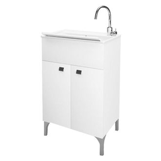 OEM Mueble Lavatorio 50x50x83 Blanco Brillante