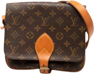 Louis Vuitton Pre-owned Cross Body Bags, female, Brown, Size: ONE SIZE Pre-owned Cartouchiere MM