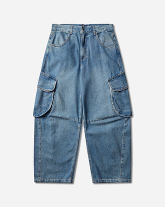 Levi's Men s Blue Tab Denim Cargo Jeans Blue Medium Wash