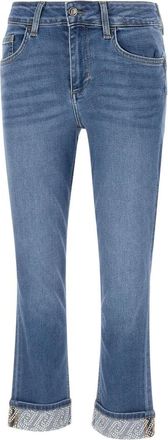 Liu Jo Monroe Jeans - Dames - Cropped Jeans - Blauw - W26 - Katoen - Jeans