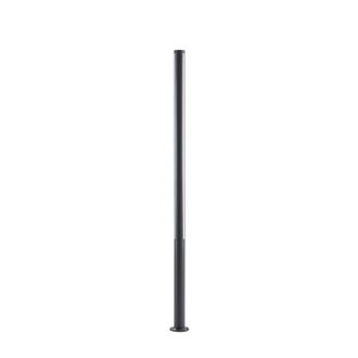 Lucande Farola exterior de aluminio negro