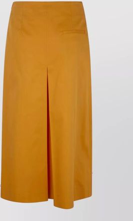 DRHOPE pleated cotton twill skirt