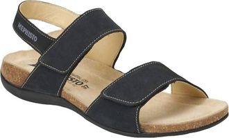 Mephisto Womens Agave Classic Sandals In Black Bucksoft