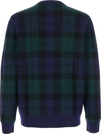 Polo Ralph Lauren Mens Blue Crewneck Sweater With Pony Embroidery Wool Tops Top