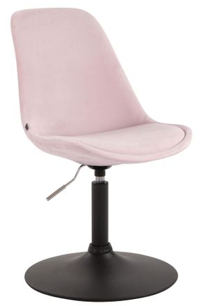Clp Sedia Da Pranzo Maverick In Velluto Rosa Nero
