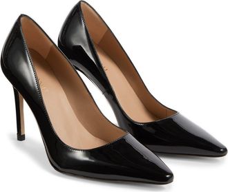 L.k. Bennett Fern Pointed Toe Pump in Black Patent at Nordstrom Rack, Size 12