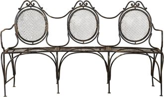 Biscottini International Banco De Hierro Forjado L176xpr58xh102 Cm