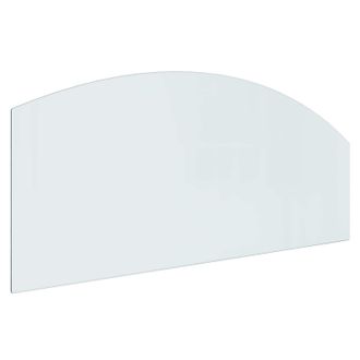 vidaXL Placa De Vidrio Para Chimenea Transparente 120 X 50 Cm Cristal Vidaxl