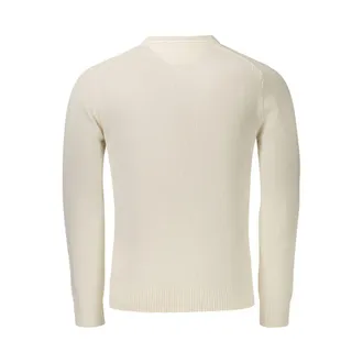 Tommy Hilfiger Logo-Embroidered Cotton Sweater - White